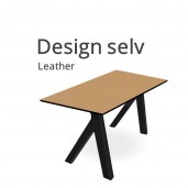 Hæve sænkebord LITE med Leather linoleum. Vælg selv størrelse
