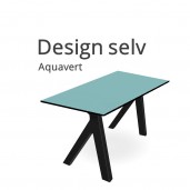 Hæve sænkebord LITE med Aquavert linoleum. Vælg selv størrelse