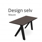 Hæve sænkebord LITE med Mauve linoleum. Vælg selv størrelse