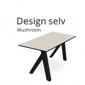 Hæve sænkebord LITE med Mushroom linoleum. Vælg selv størrelse