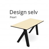 Hæve sænkebord LITE med Pearl linoleum. Vælg selv størrelse