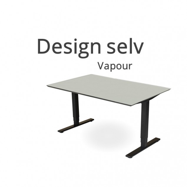 Hæve sænkebord Vapour linoleum. Vælg selv størrelse og form