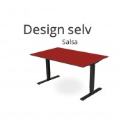 Hæve sænkebord Salsa linoleum. Vælg selv størrelse og form