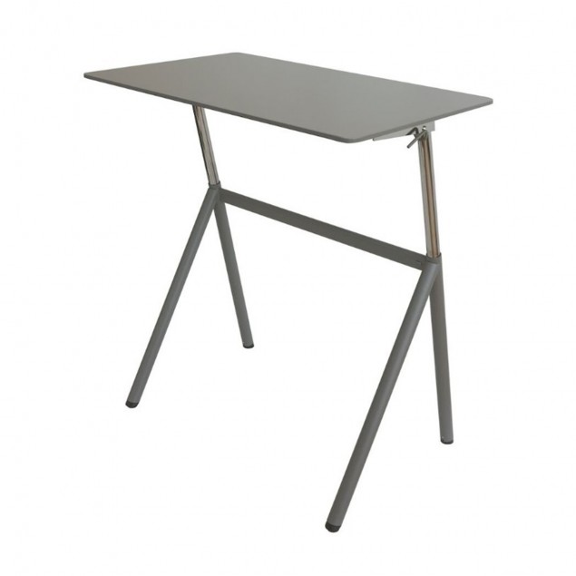 StandUp hæve sænkebord, lille bord i grå 96x60cm