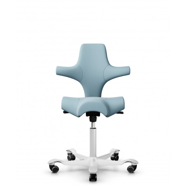 HÅG Capisco 8106 kontorstol, med lyseblå uldstof