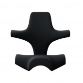 Betræk til HÅG Capisco 8106 i sort Select stof. Stof til sæde og ryg. 85% uld.
