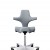 HÅG Capisco 8106 kontorstol, med lys grå uldstof. Select stof har bedste slidstyrke og god siddekomfort.  