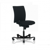 HÅG 4100 H04 kontorstol med sort Xtreme betræk. Med lidt kortere sæde, til de korte ben. Sælges så længe lager haves.