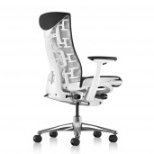 Herman Miller Embody kontorstol med hvidt stel - Vælg selv betrækfarve