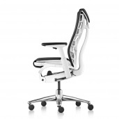 Herman Miller Embody kontorstol med hvidt stel - Vælg selv betrækfarve