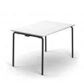 140x70 cm TUBE kantinebord. Med fast stel (STAY) eller som foldebord (Fold)