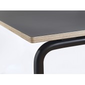 180x80 cm TUBE kantinebord. Med fast stel (STAY) eller som foldebord (Fold)